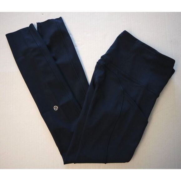 Lululemon W5BXQS Women Sz 0 True Navy Blue Fast Free High-Rise 25" Tights - Picture 15 of 16
